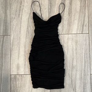 Oh Polly Ruched Mini Dress